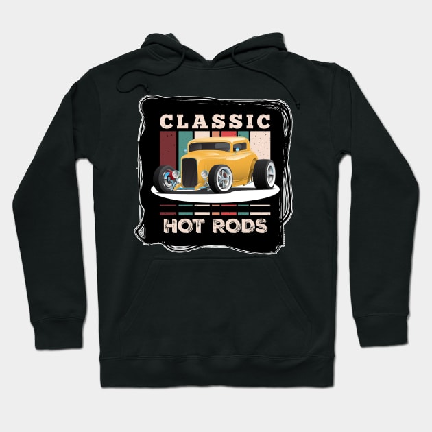 Classic Hot Rods Hoodie by Wilcox PhotoArt